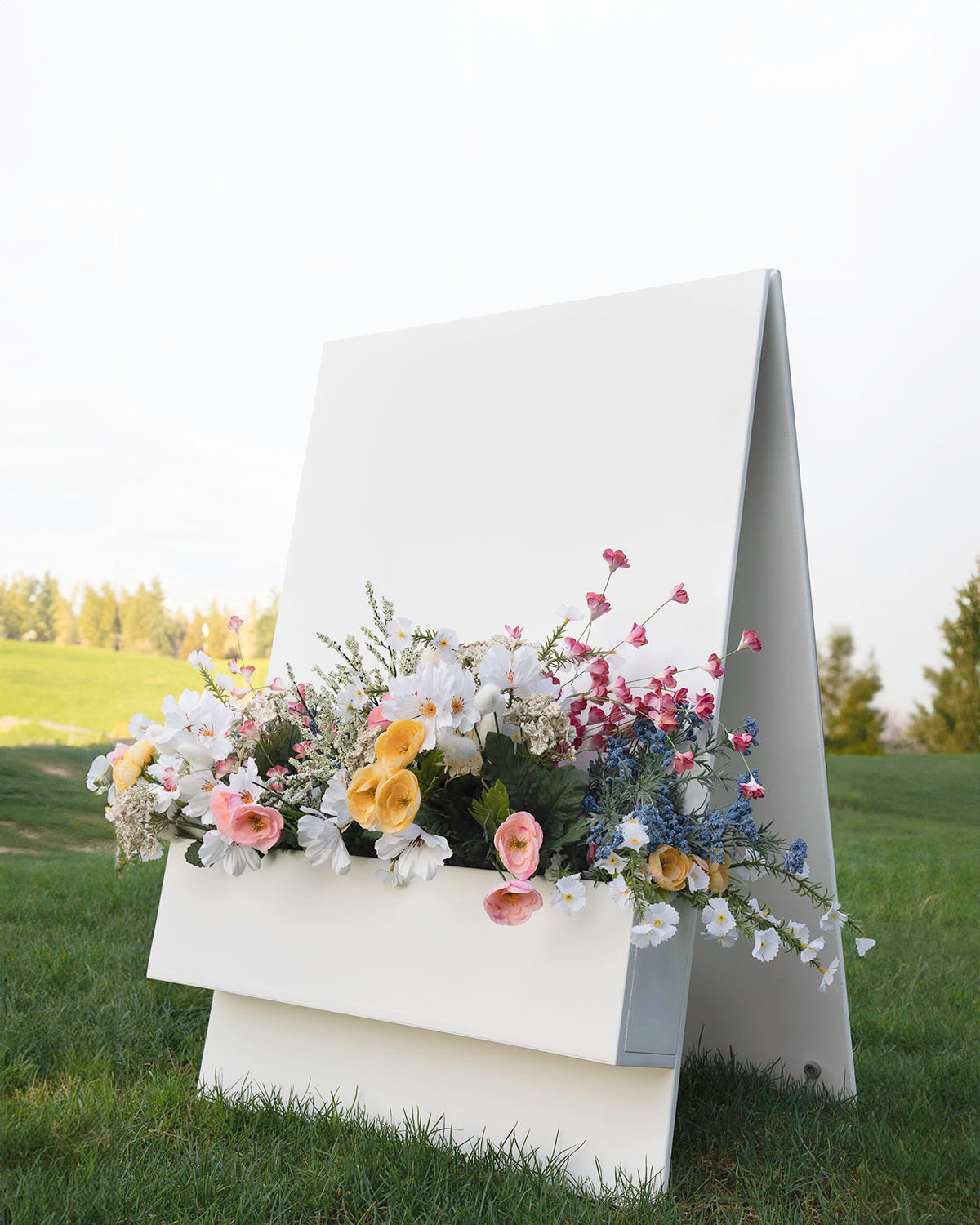 Flower Box Welcome Sign - Wedding Welcome Sign