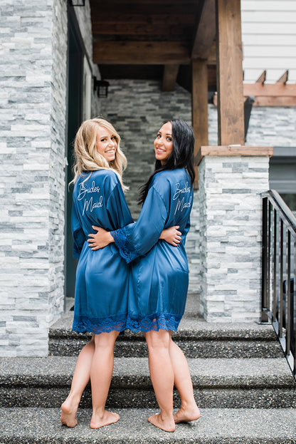 Personalized Satin Robes - Bridesmaid Robes