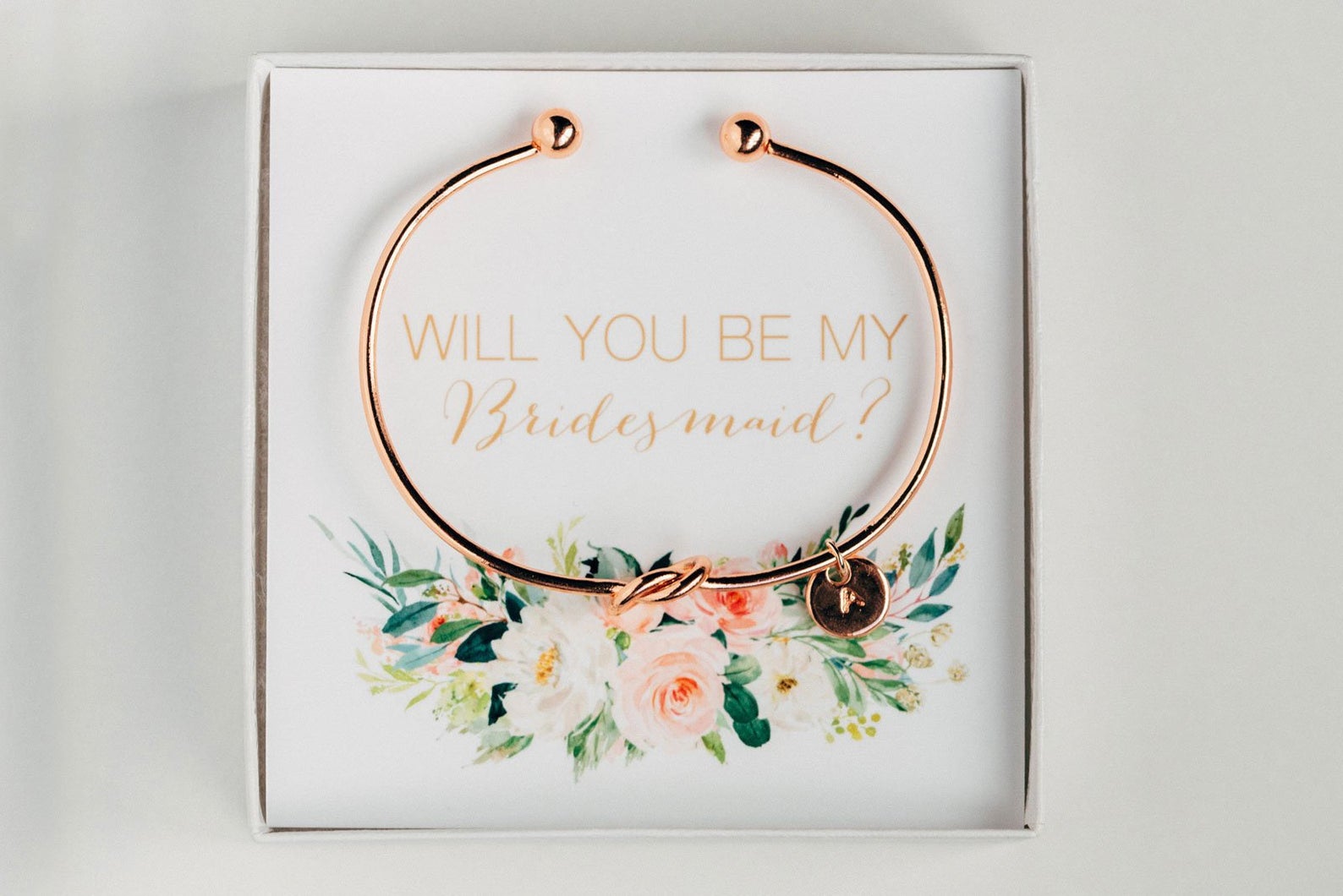 Custom Monogram Bridesmaid Bracelet, Bridal Party Gifts from HandPicked -  HandPicked