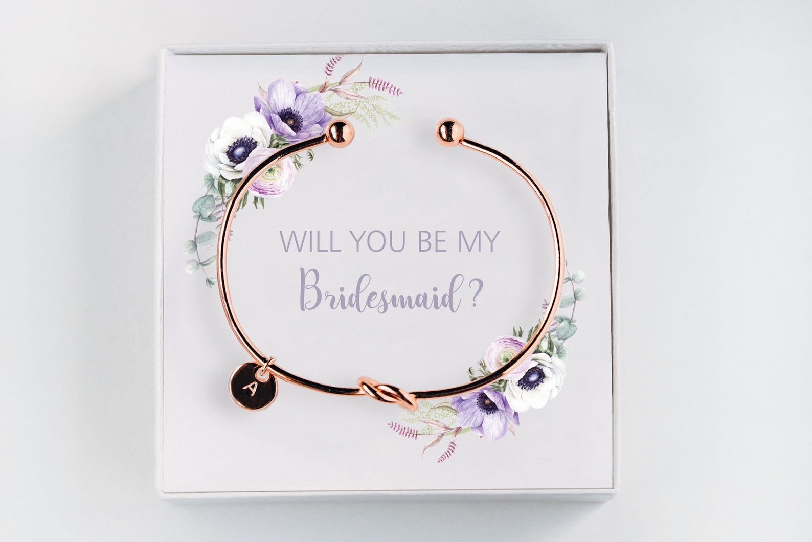 Custom Monogram Bridesmaid Bracelet, Bridal Party Gifts from HandPicked -  HandPicked