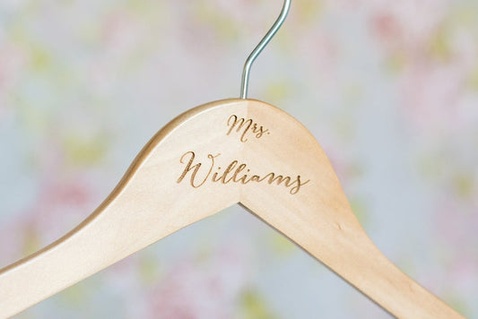 Personalized Wooden Bridal Hanger #HG101