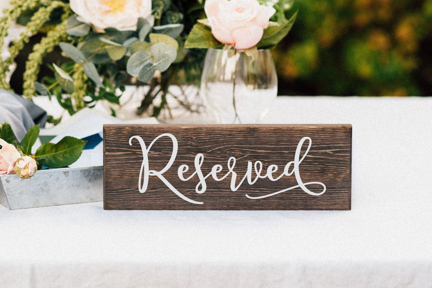 Reserved Wedding Table Sign