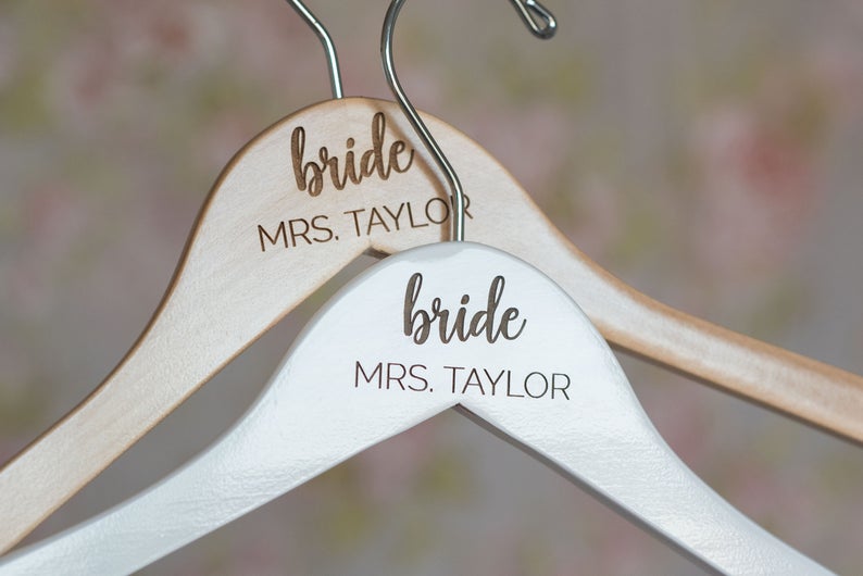 Bride hotsell wooden hanger