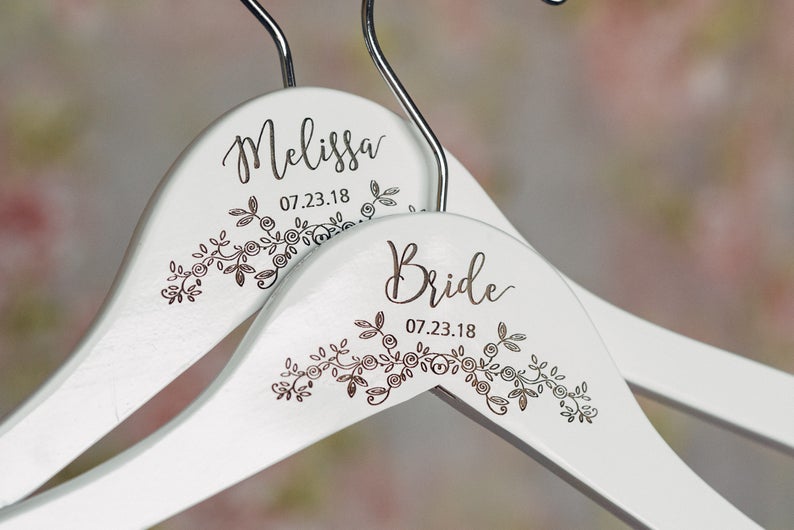 Personalized Engraved Wooden Hangers #HG106