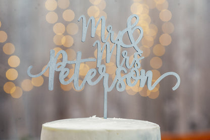 Mr And Mrs Cake Topper - #01