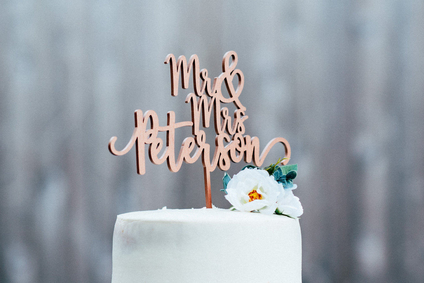 Mr And Mrs Cake Topper #02