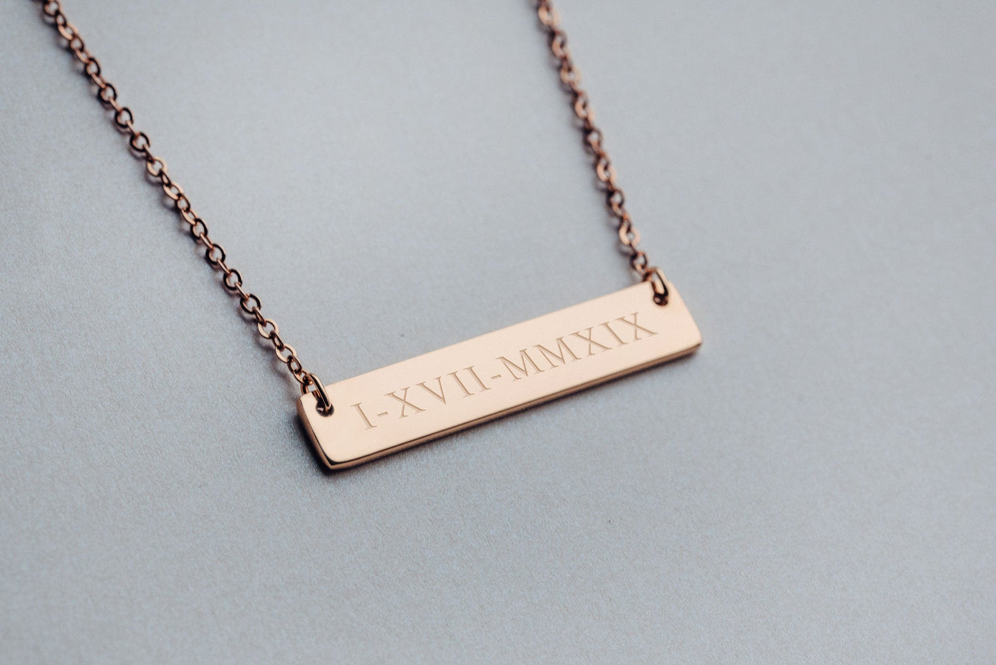Bar Necklace - Horizontal - Gold, Rose Gold, or Silver