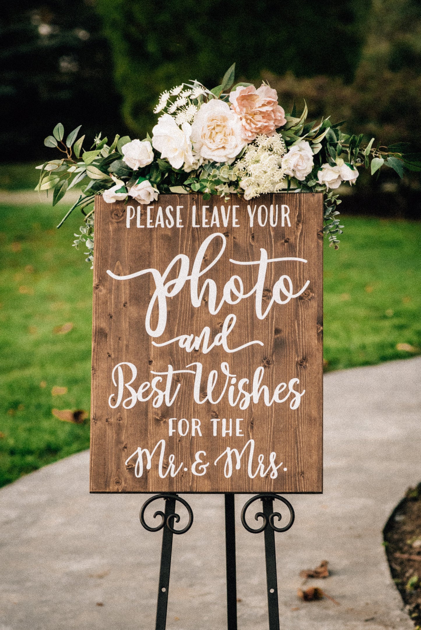Vertical Wedding Welcome Sign